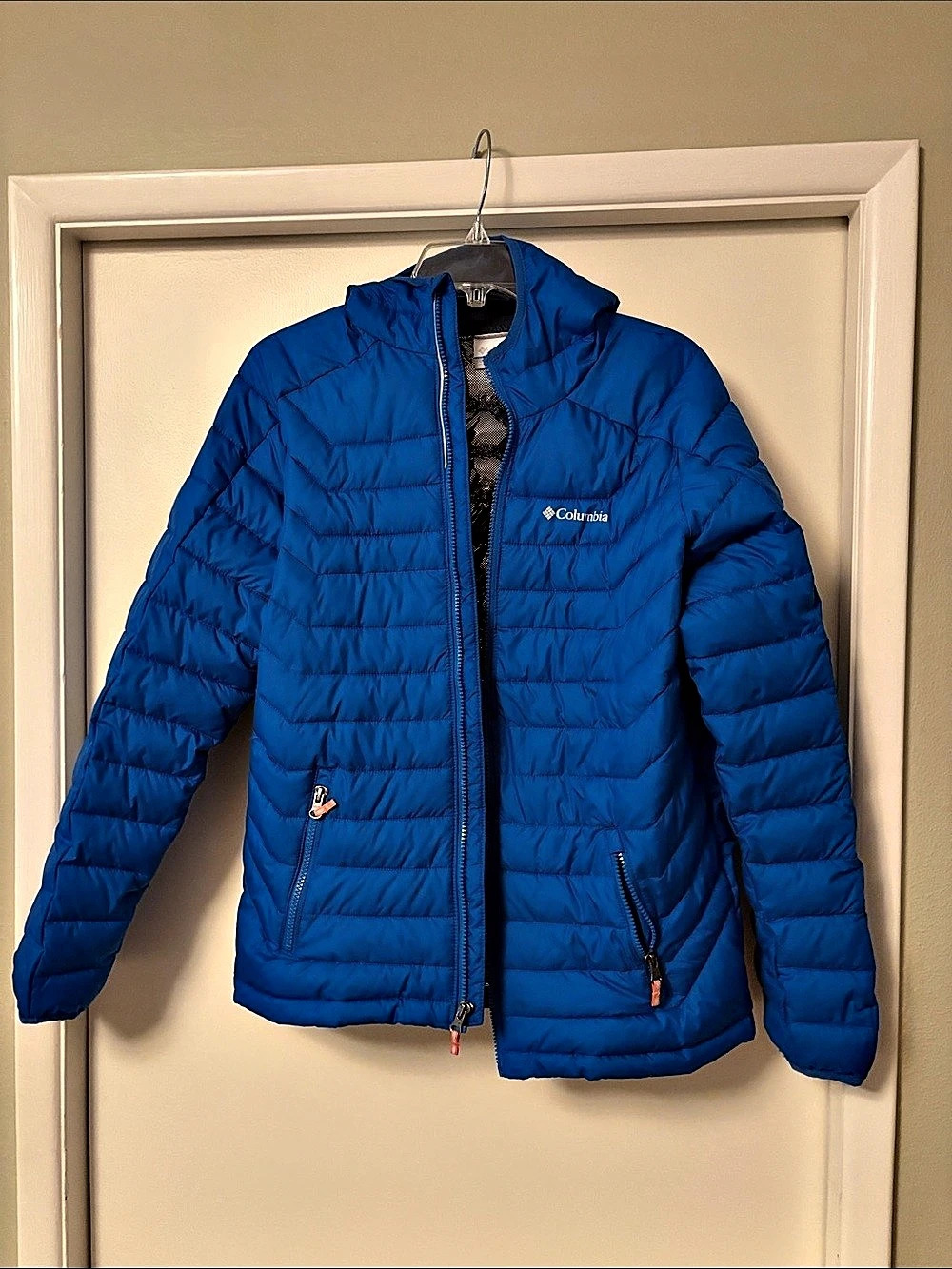 Columbia Blue Puffer Jacket Size XL Kids
